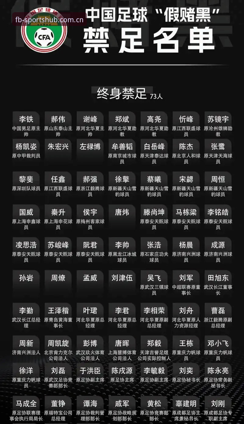 足协禁足名单深度解读教程：如何通过FB体育综合追踪赛事与行业动态